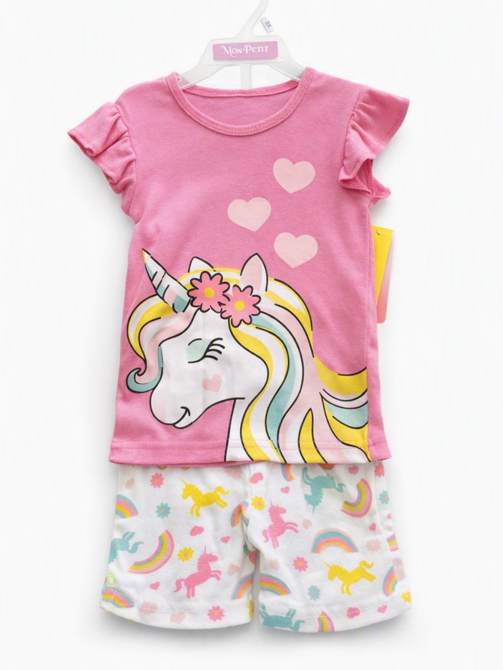 5/$25 NWT Mon Petit Pink Unicorn Matching Set for Kids